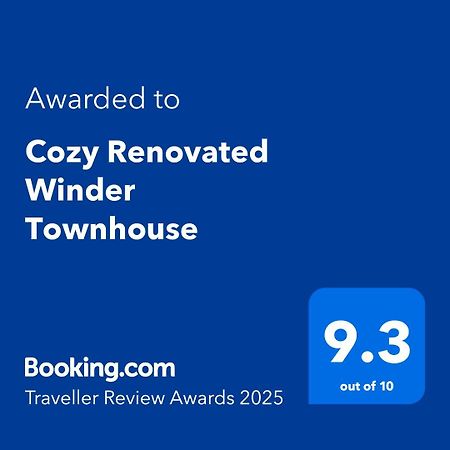 Cozy Renovated Winder Townhouse Traveller Awards 2025 Winner Kültér fotó